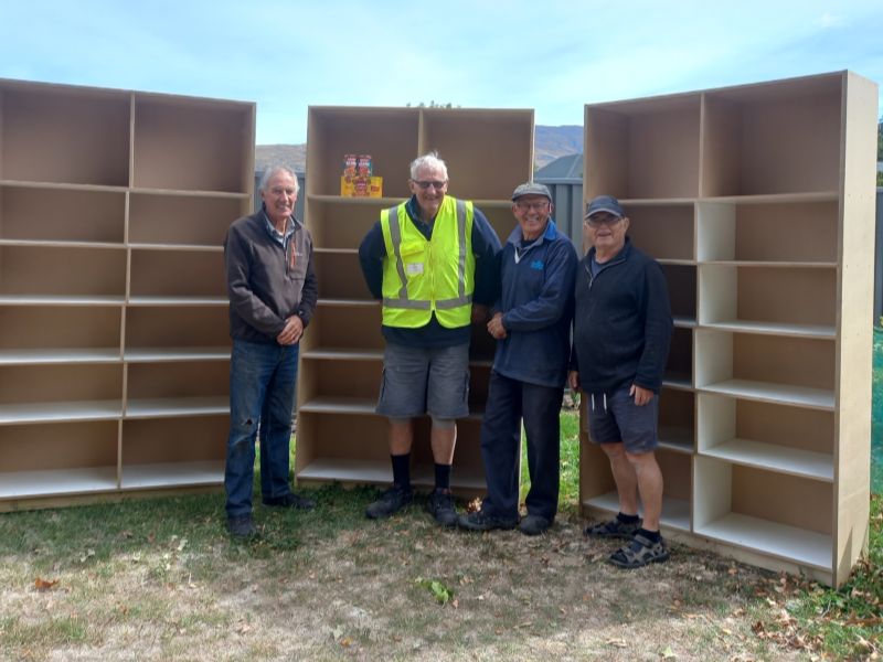 Cromwell MenzShed_Foodbank Shelves